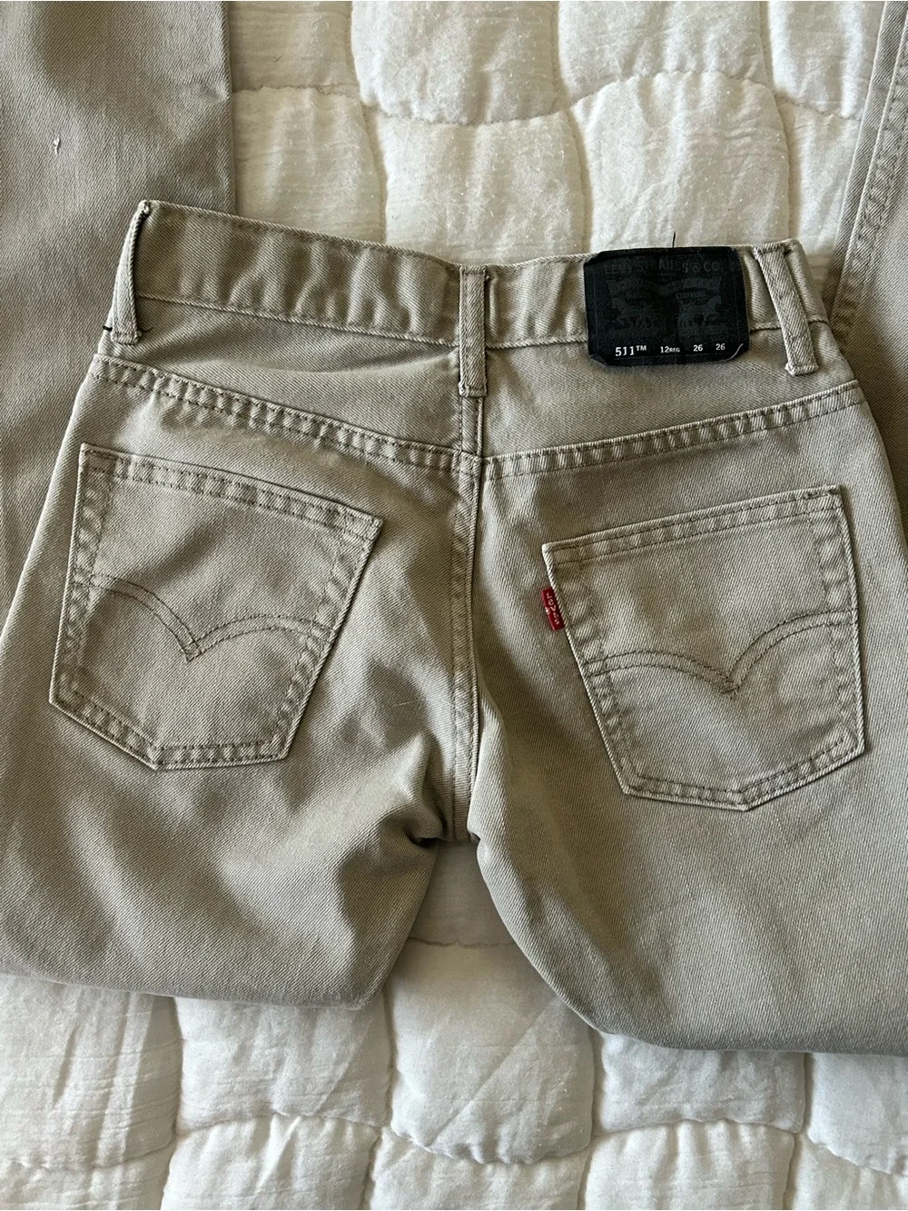 Levi's Straight-Leg Jeans in Olive